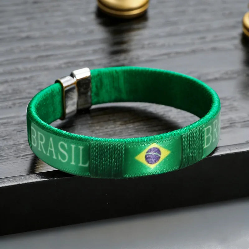 Länderflaggen Fan-Armbänder 5er-Set