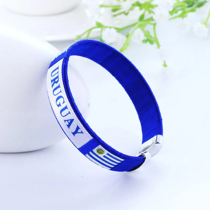 Länderflaggen Fan-Armbänder 5er-Set