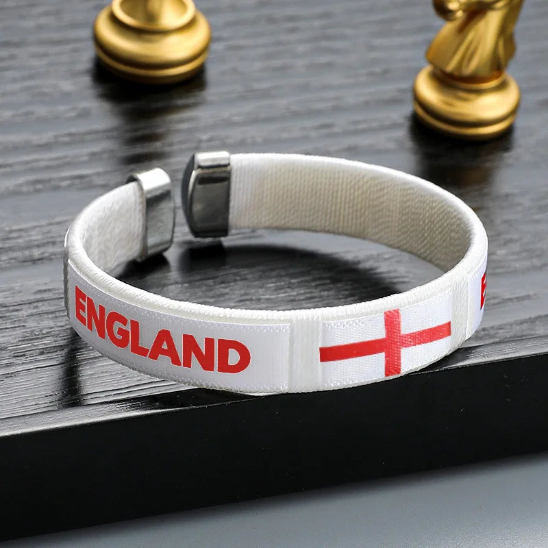 Länderflaggen Fan-Armbänder 5er-Set
