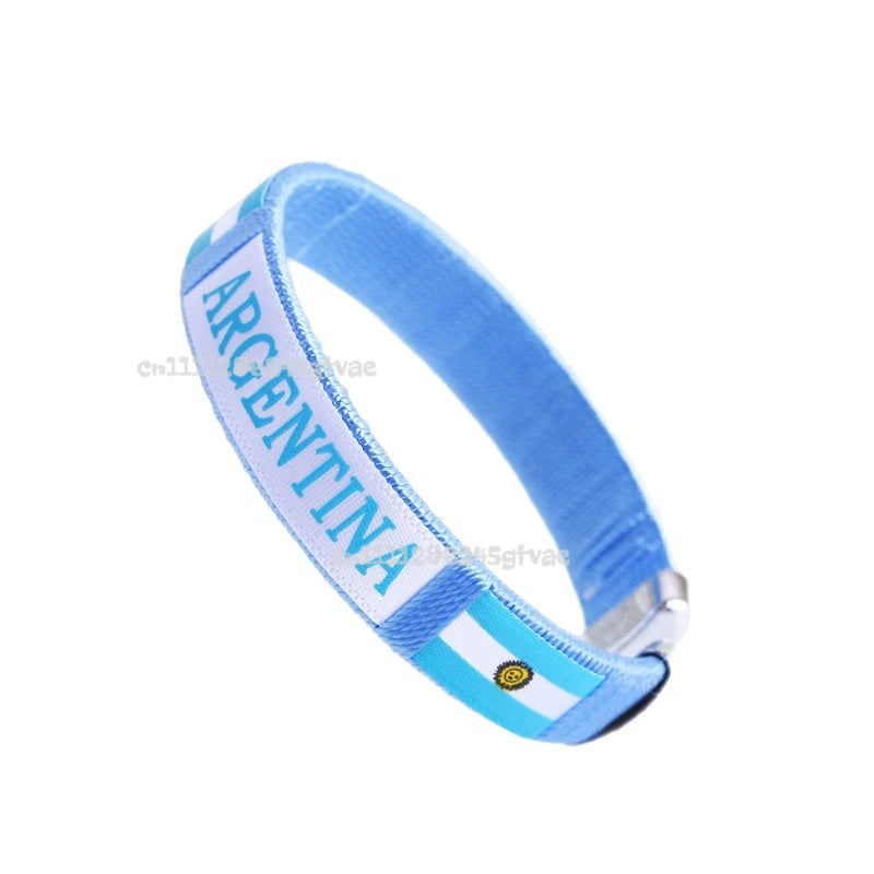 Länderflaggen Fan-Armbänder 5er-Set