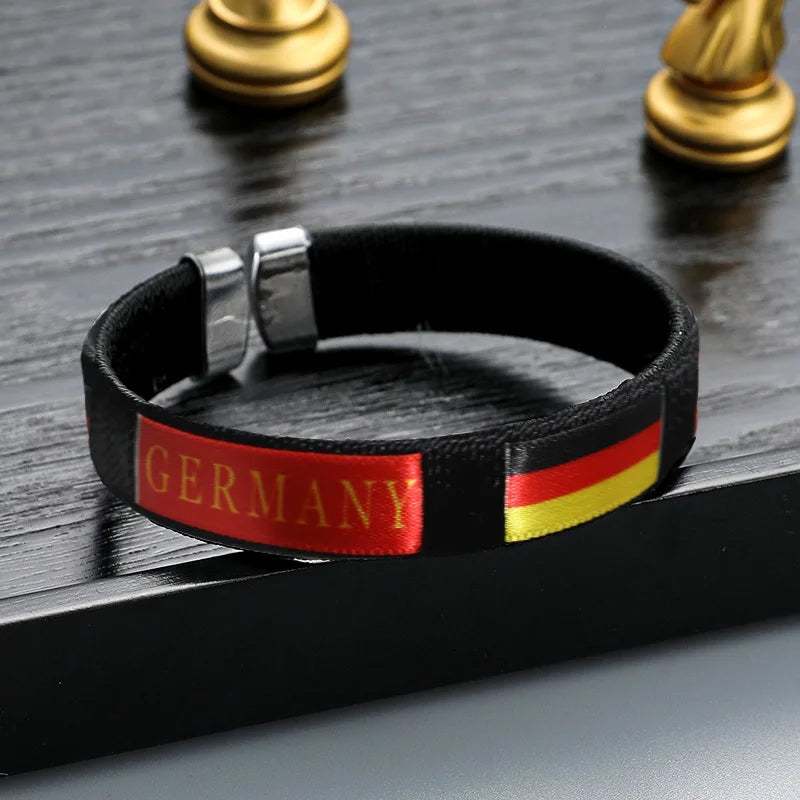 Länderflaggen Fan-Armbänder 5er-Set