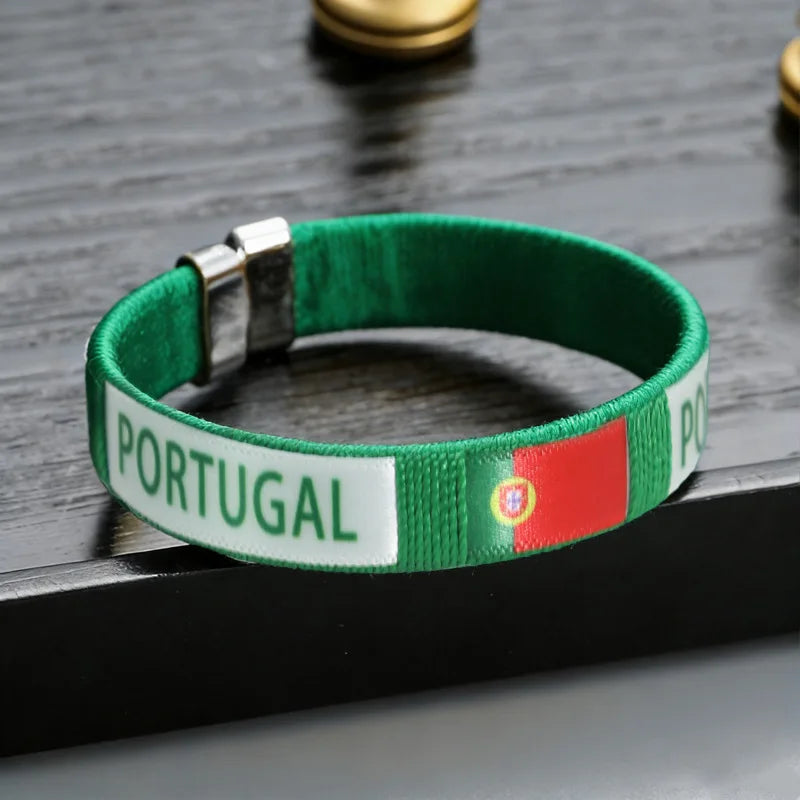 Länderflaggen Fan-Armbänder 5er-Set