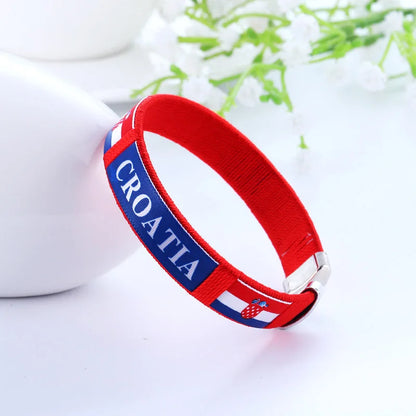Länderflaggen Fan-Armbänder 5er-Set